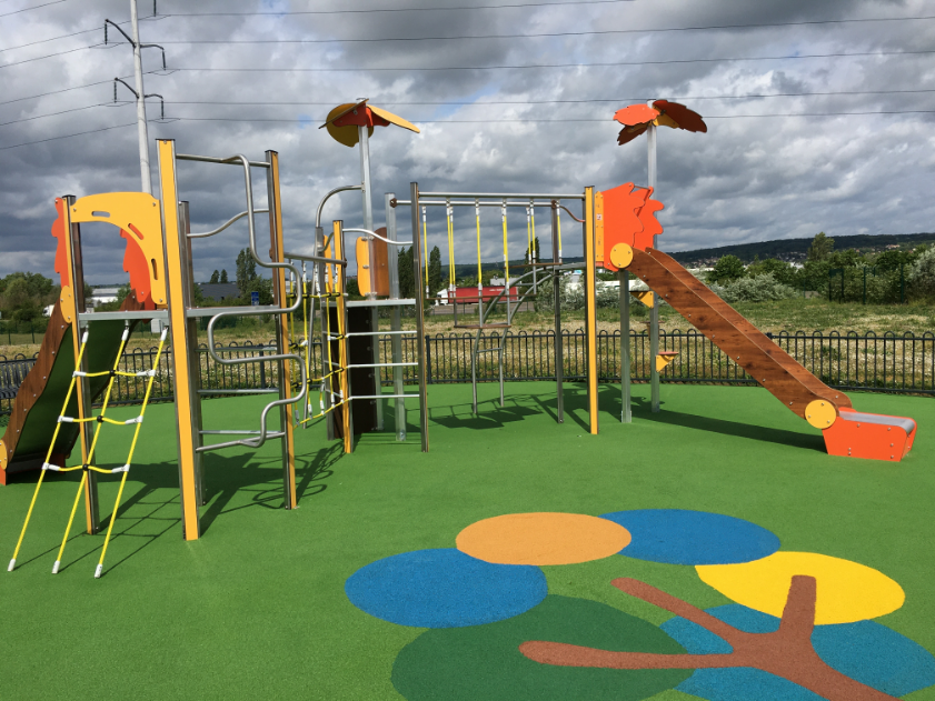 Site Equip Aire De Jeux Plein Air Marne La Vallee Sol Amortissant 30