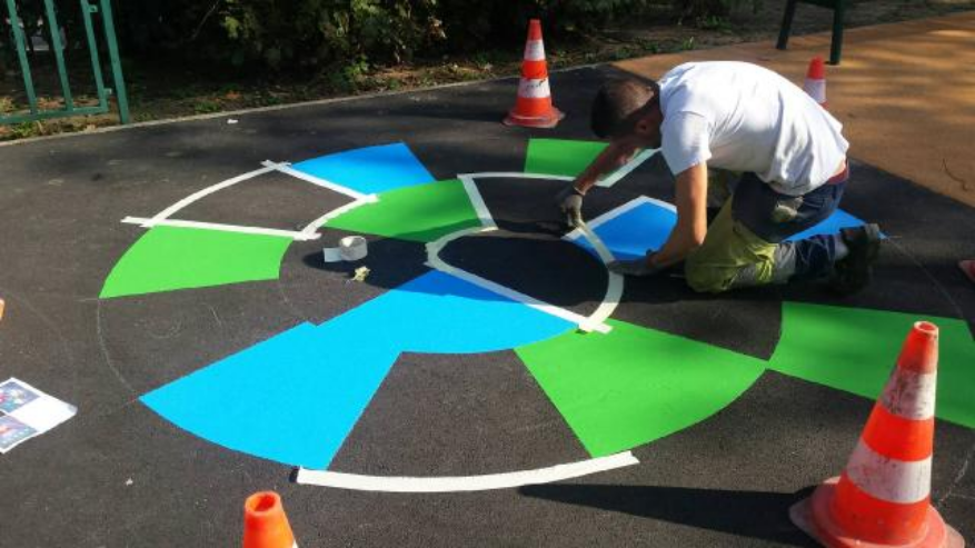 Site Equip Aire De Jeux Plein Air Marne La Vallee Sol Amortissant 55